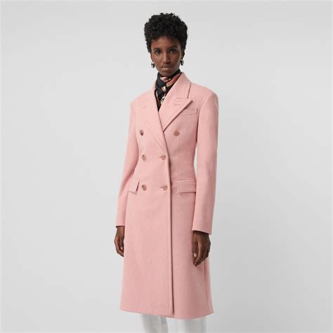 burberry double breasted wool tailored coat